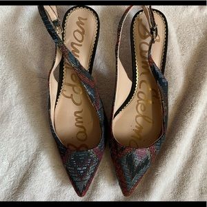 Sam Edelman kitten heel, sling back